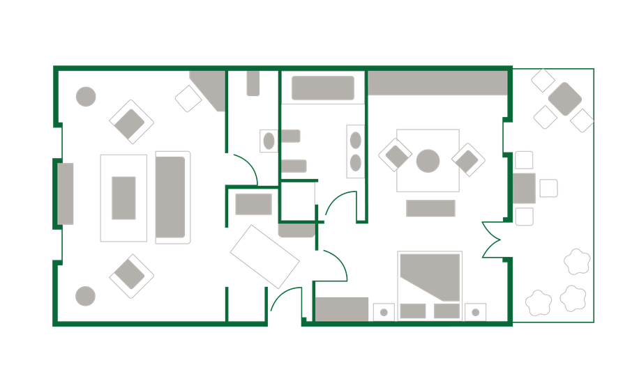 room - ground plan