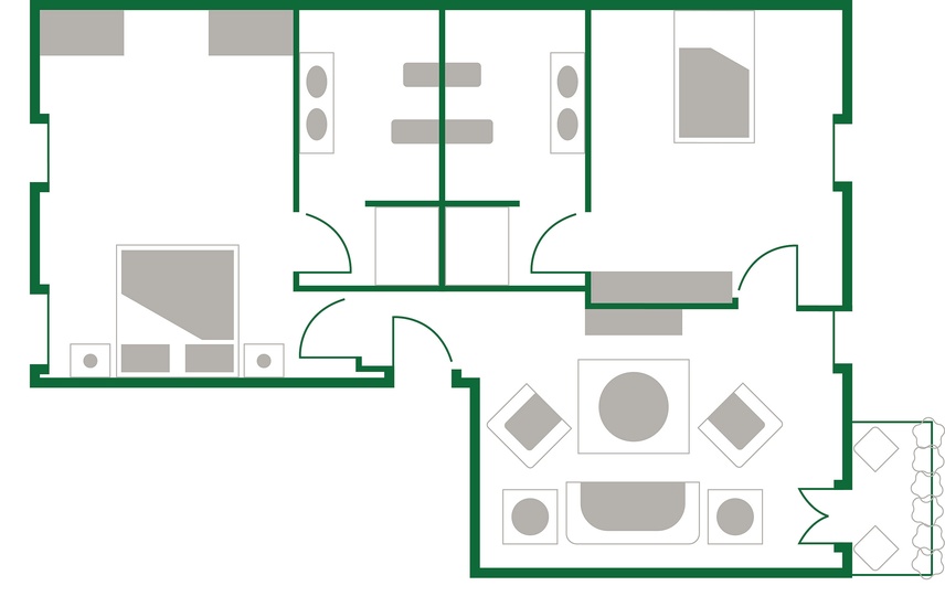 room - ground plan