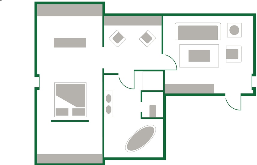 room - ground plan